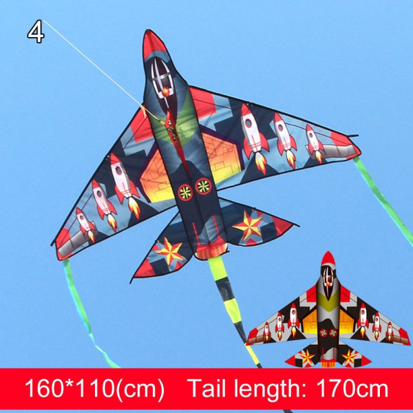 Plastic Fighter Kite Stora Plane Drakar 4 4 4