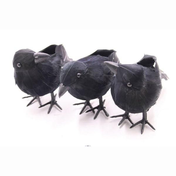 Keinotekoiset Crows Feathered Raven LEFT LOOK LEFT LOOK Left Look