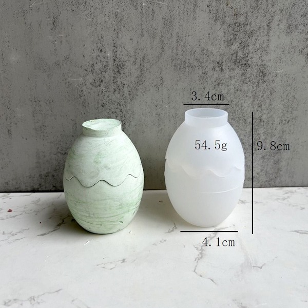Candle Jar Form Opbevaringsboks Form Silikone Form