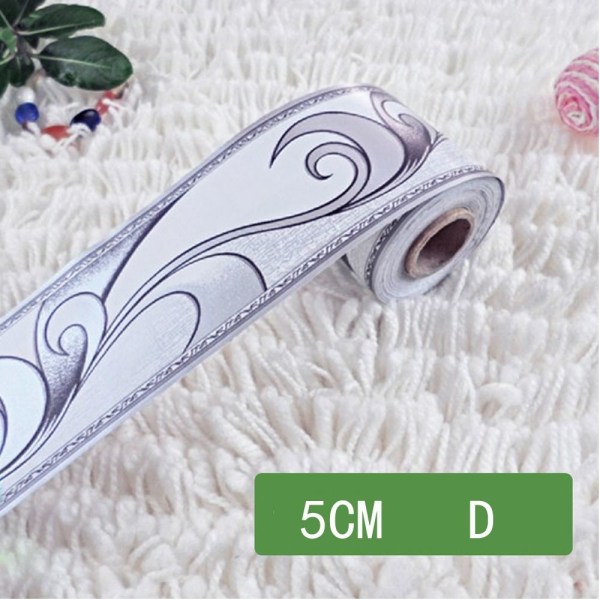 Bakgrunnsklistremerke Vegglister kantdekaler 5CM/10MD D 5cm/10mD