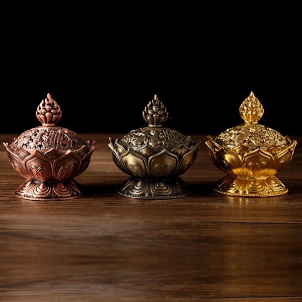 Lotus Blomster Røgelse Holder 01 01 01