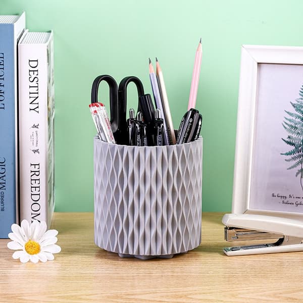 Makeup Brush Cup Oppbevaringsboks Organizer GRÅ grey