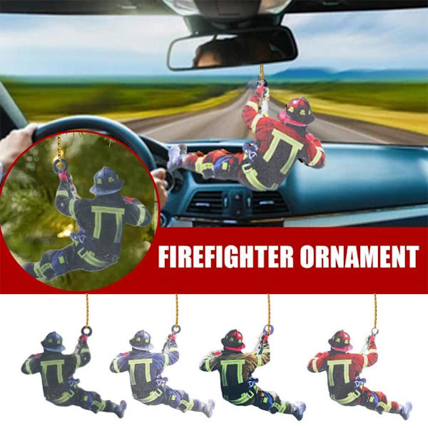 2st Firefighter Pendant Bilhänge Nyckelring E E E