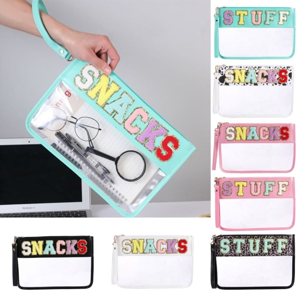 Brevpose Klar glidelåslomme LEOPARDTRYKK SNACKS SNACKS Leopard print SNACKS-SNACKS