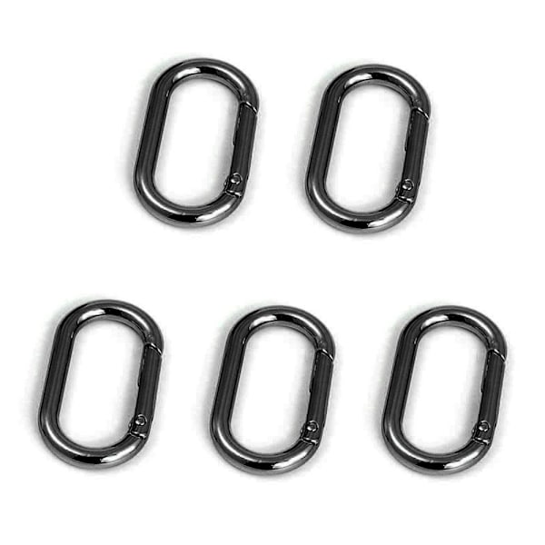5kpl Jousi soikeat renkaat Laukku Vyön soljet KULTA 21,2X14,2MM Gold 21.2x14.2mm