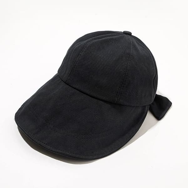 Bows Bucket Hat Sun Visor Hatut MUSTA Black