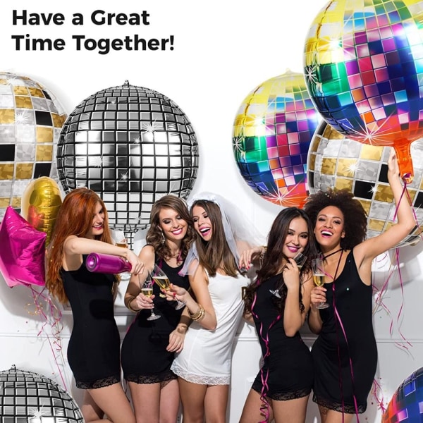 Disco alla ballonger för 70-talet Tema Disco Party FÄRG 8 FÄRG 8 Color 8
