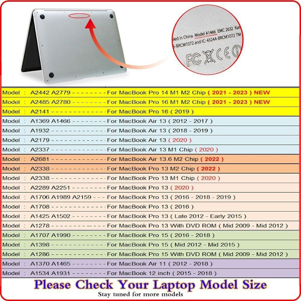 Styrplatta Skyddsfilm Laptopdekal SILVER PRO14 A2779 Silver Pro14 A2779-Pro14 A2779