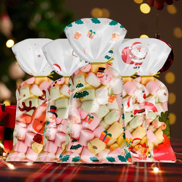 50 stk Julegodteripose Julemballasjeposer E E E