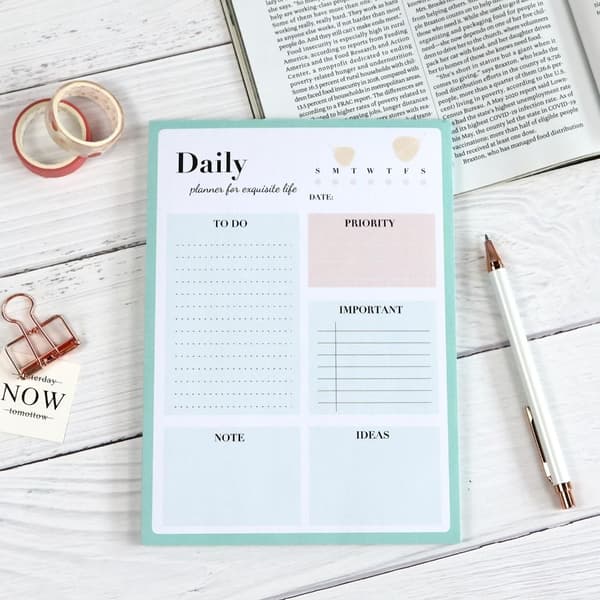Ugentlig Pad Planner Memo Note 3 3 3