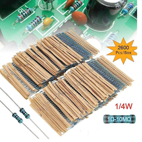 2600st Resistor Kit Resistor Sortiment Kit Metallfilm
