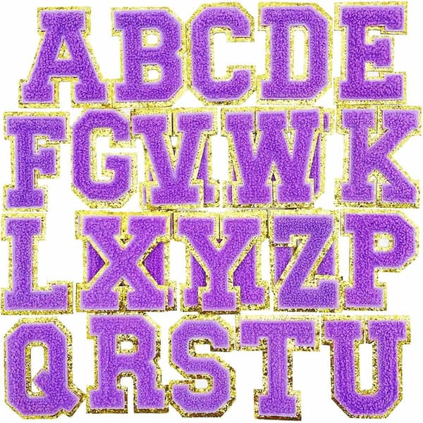 English Alphabet Patch Brodery Patch bokstavlapper