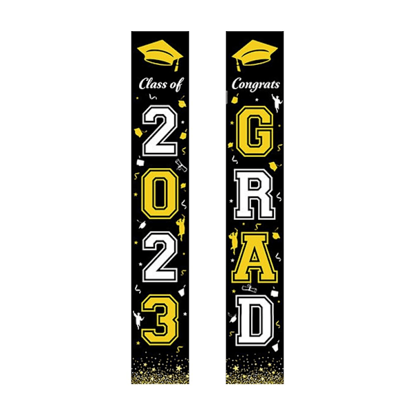 2023 Graduation Porch Door Banner Afgangsceremoni hængende flag