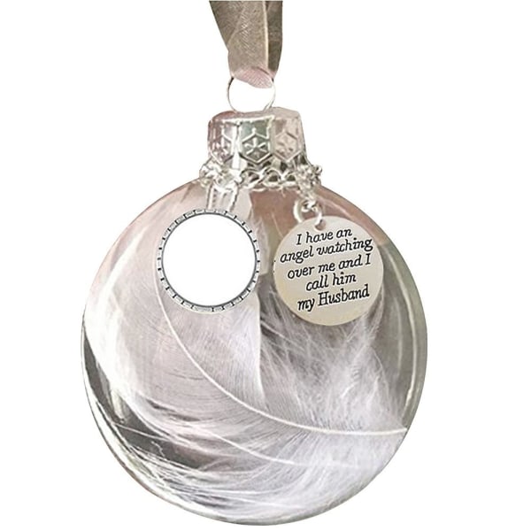 Angel Feather Ball Transparent Ball Pendant MAKEN MAKEN husband