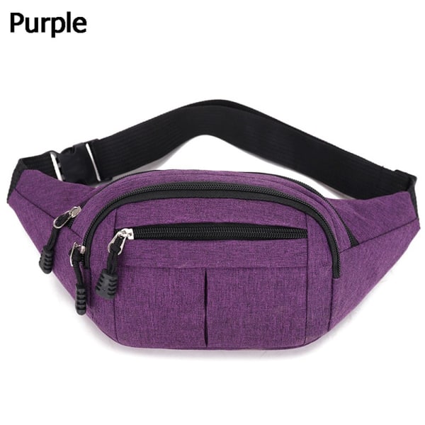 Midja Bröstpaket Crossbody Handväskor LILLA purple