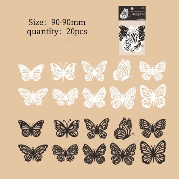 20 stk Scrapbooking materiale Dekorpapir 6 6 6