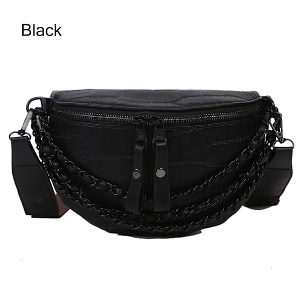 Crossbody laukku naisille säädettävällä hihnalla MUSTA Black