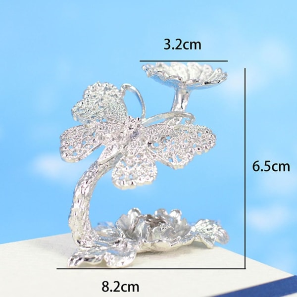 Butterfly Display Bashållare Crystal Ball Display Stand GULD Gold