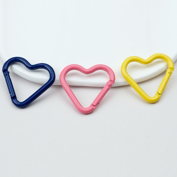 5 stk Spring Heart-Ring Spænder Karabinhage 3 3 3