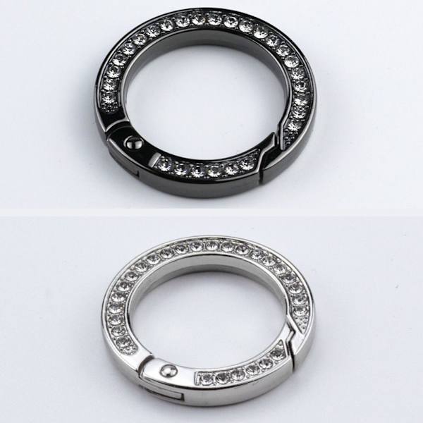 3stk Spring O-Ring Spenner Karabiner Vesker Håndvesker SØLV Silver