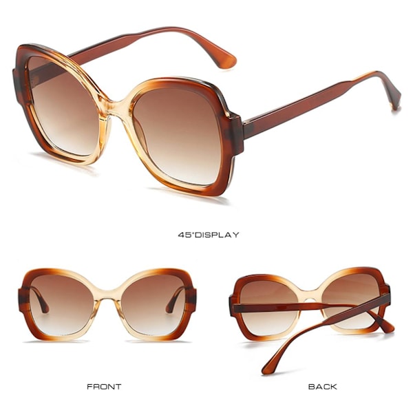 Butterfly Sunglasses Irregular Sunglasses SORT-GRÅ SORT-GRÅ Black-Grey
