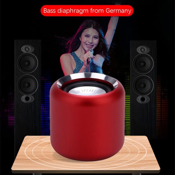 Mini langaton Bluetooth -kaiutin musiikkisoitin MUSTA Black