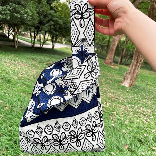 Knit Handbag Kangaskassi NAVY navy