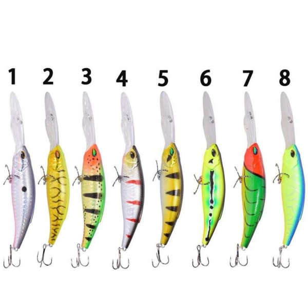 Flydende Minnow Baits Fiskekroge A A A