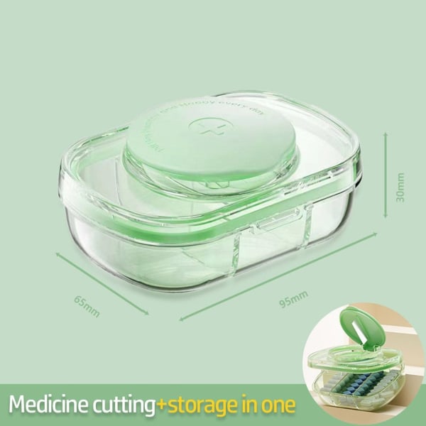 Pill Cutter Tablettkross GRÖN green