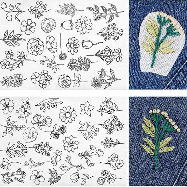 Sy Broderipapper Broderi Upplösande överföringspapper B