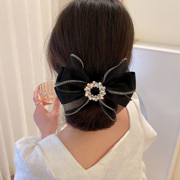 Bowknot Hårnåle Hårclips KAFFE coffee