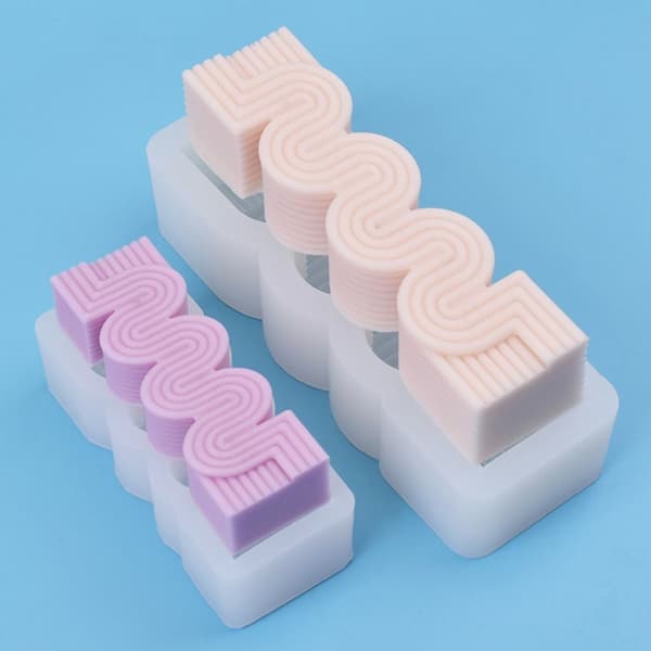 Stearinlys Silikonform Kakeharpiksform MIDT Middle