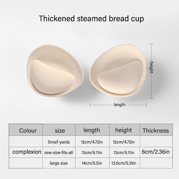 1 Par Svamp BH Pads Bryst BH 3CM 3CM 3CM