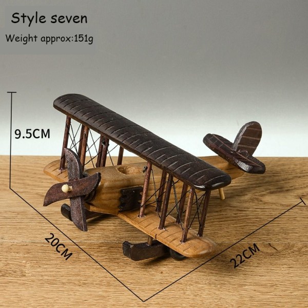 Vintage träflygplan Flygplansmodell STYLE SIX STYLE SIX style six