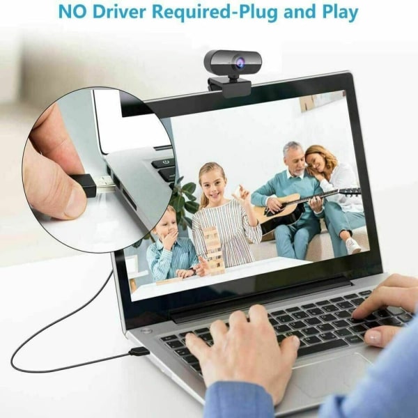 USB HD-webbkamera Inbyggd mikrofon Smart 30fps webbkamera