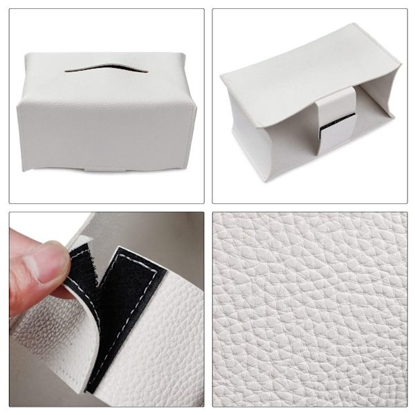 2 Stk Læder Kleenex Covers SORT black