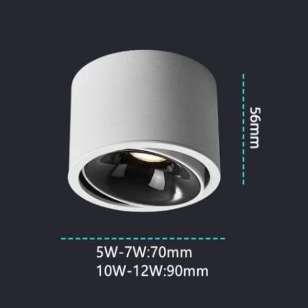 LED Downlight Spotlight HVIT 7W white 7W