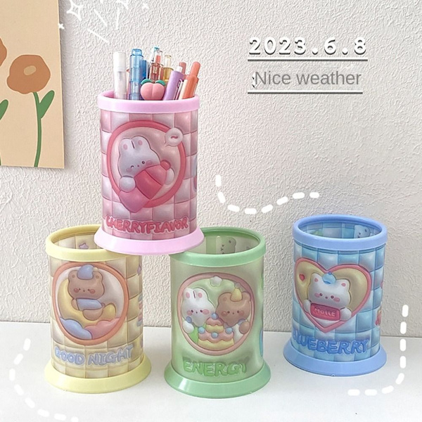 Sød blyantholder Pen opbevaringsboks PINK H H PINK H-H