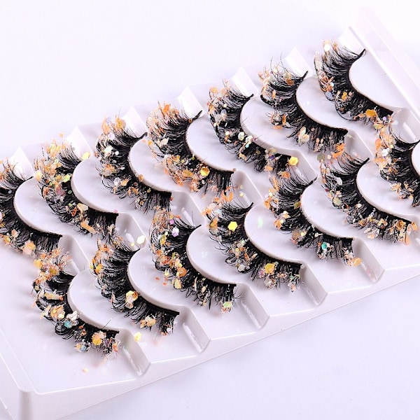 7 Par Glitter Lashes Night Luminous False Eyelashes NIGHT7-5 Night7-5