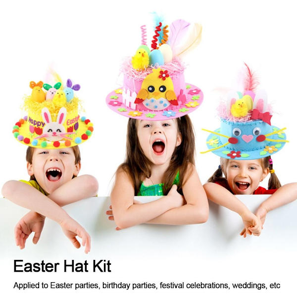 Påsk Hat Kit Bunny Egg Material Kit GUL yellow