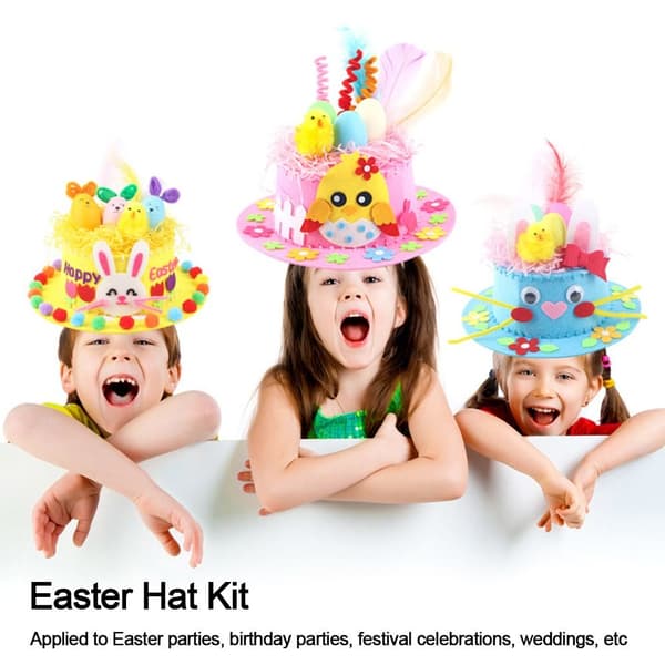 Påske Hat Kit Bunny Egg Materiale Kit ORANGE orange