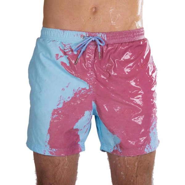 Badbyxor Beach Pant färgskiftande shorts green&blue L