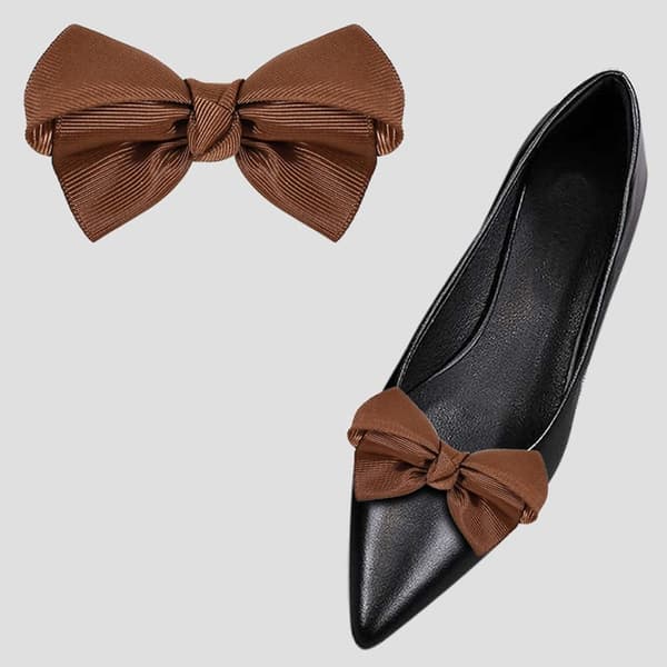 2st Skoklämma Charm Spänne BRUNT brown