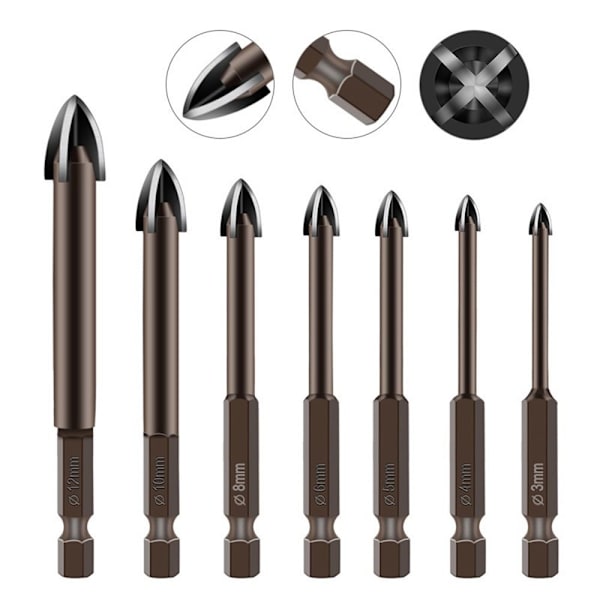 3 STK Drill Keramikk 8MM 8mm
