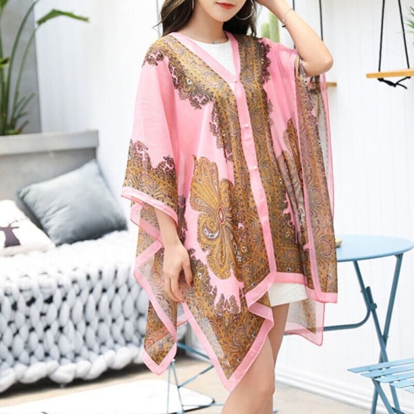 Sjal Scarf Beach Cover Up GUL Yellow