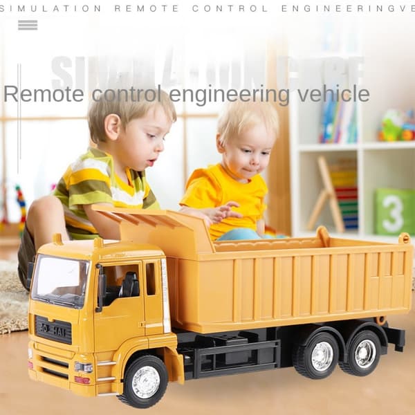 Rc Biler Dumper Transporter Engineering Model With box