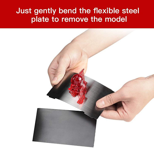 2 stk 3D-printer Magnetisk byggeplade Fleksibel stålplade