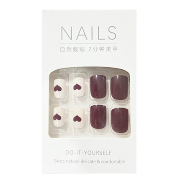 Franska Fake Nails False Nail Z04 Z04 Z04