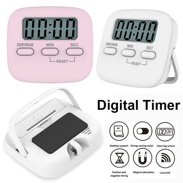 Digital Timer Nedtællingsur - HVID White