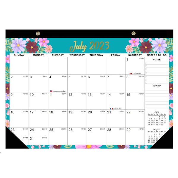 Engelsk Väggkalender Hängande Kalender Skrivbordskalender
